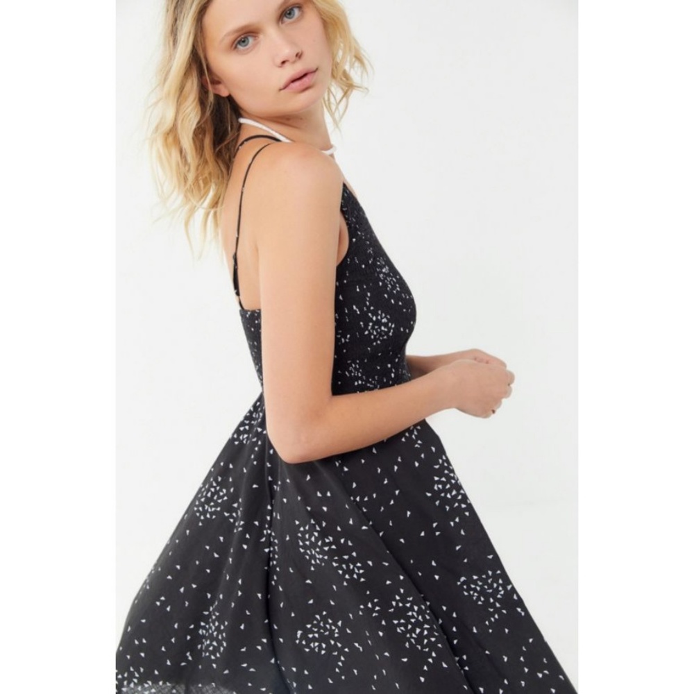 Urban Outfitters Asymmetrical Smocked Mini Dress